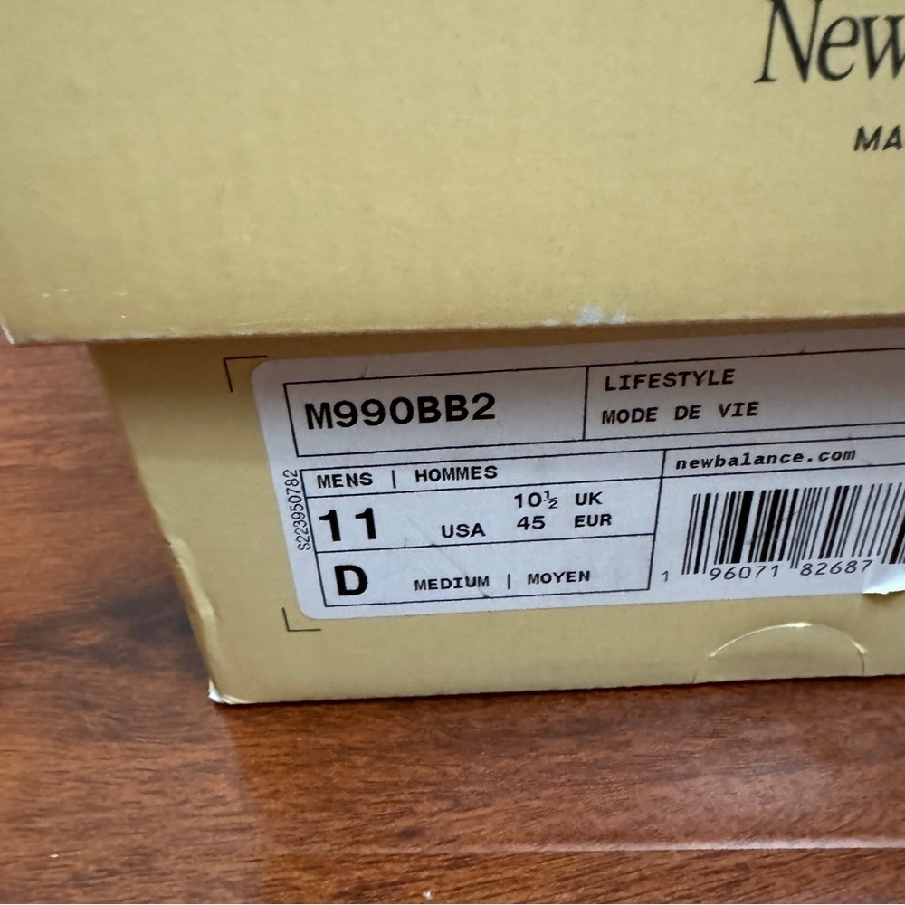 New Balance 990v2 MiUSA Season 2 Brown Size 11 - Picture 8 of 8